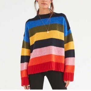 Urban Outfitters Multicolor Wool Blend Striped Sweater
